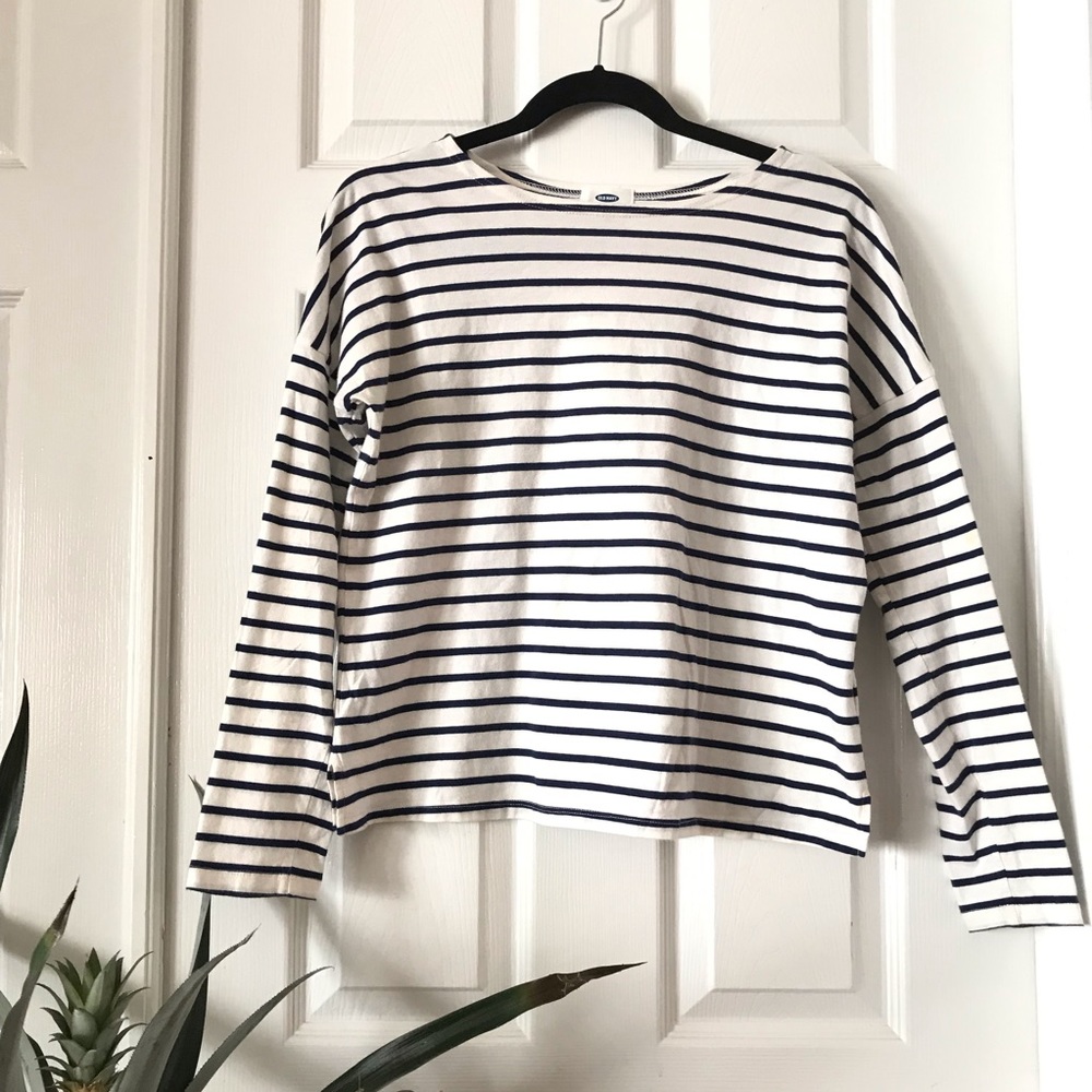 Old Navy Women's Stripped Long Sleeve Shirt S